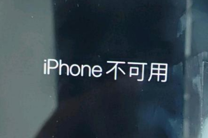 镇赉苹果服务网点分享锁屏界面显示“iPhone 不可用”如何解决 